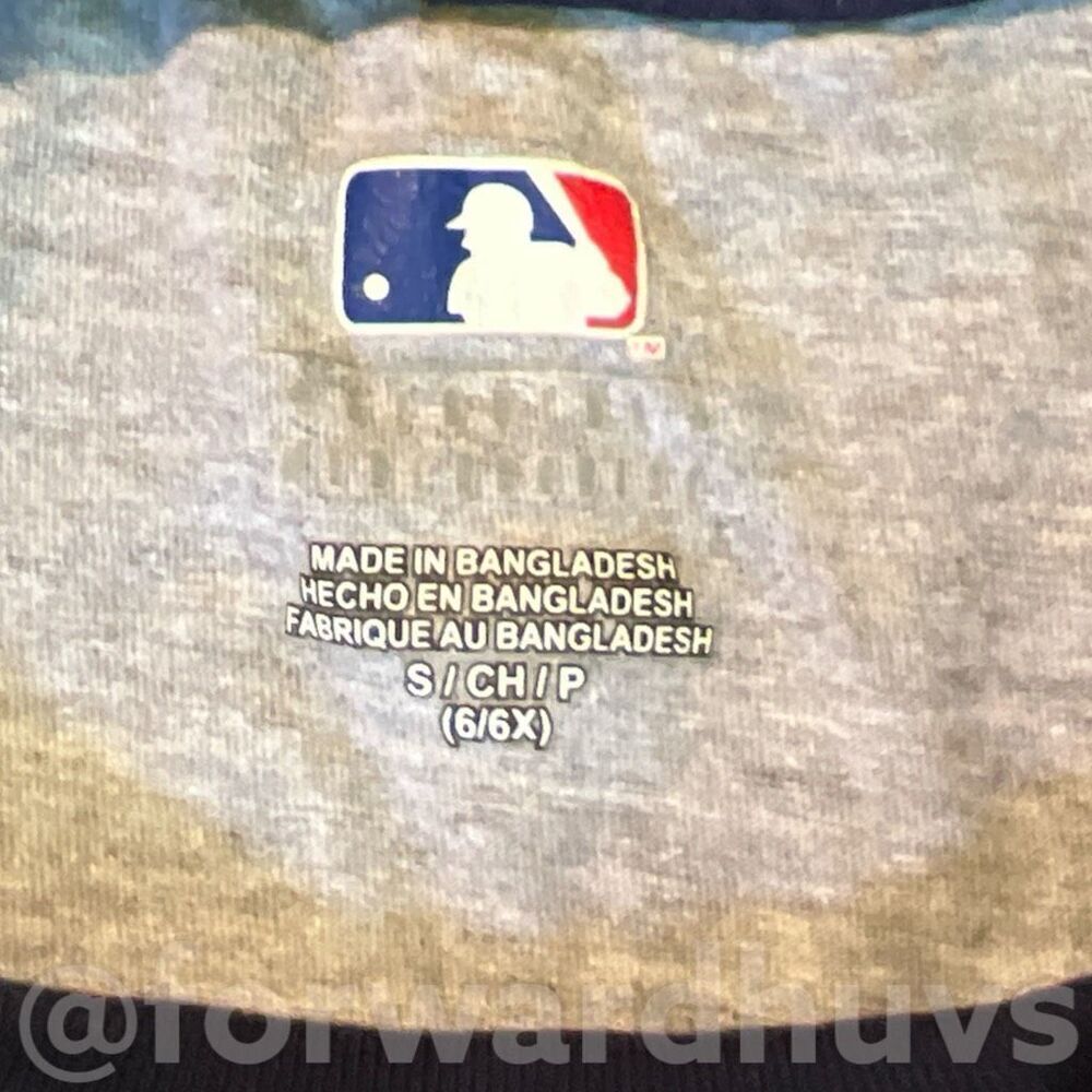 Milwaukee Brewers Heart Baseball Girls Size S (6/6X) - Picture 3 of 5